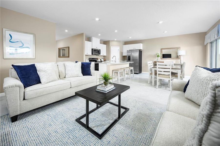 Furnished interior view inside a new home in Crystal Lake Preserve, Dundee (Image 10).