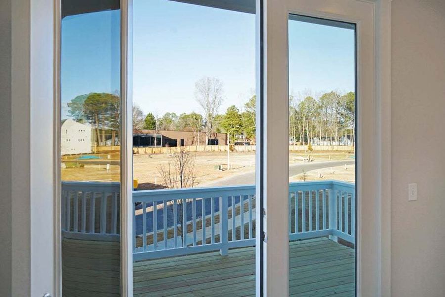 Brier End Unit - Farmhouse Elevation with Front Balcony