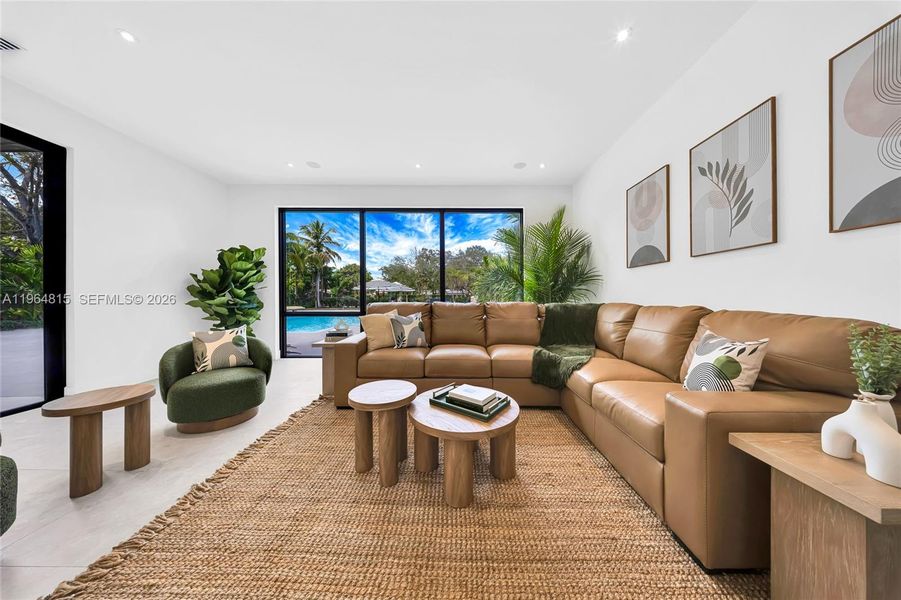 Furnished interior view inside a new home in , Miami (Image 6). Furnished interior view inside a new home in , Miami (Image 6).