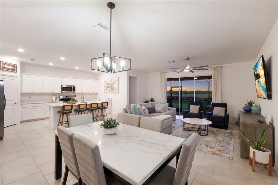 Furnished interior view inside a new home in Rye Ranch, Parrish (Image 15).