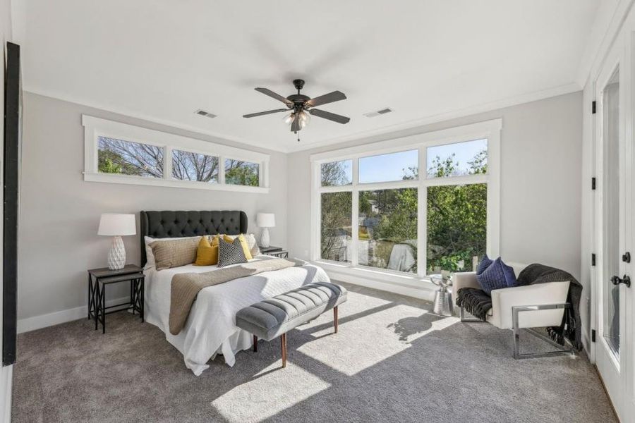 Furnished interior view inside a new home in , Atlanta (Image 15). Furnished interior view inside a new home in , Atlanta (Image 15).