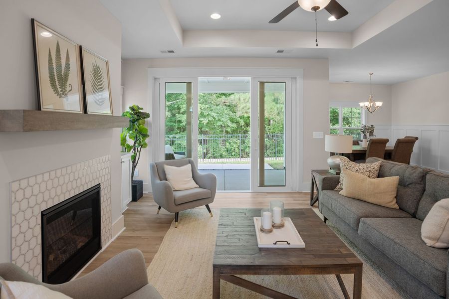 Furnished interior view inside a new home in The Sanctuary at Sunset Beach, Sunset Beach (Image 11).