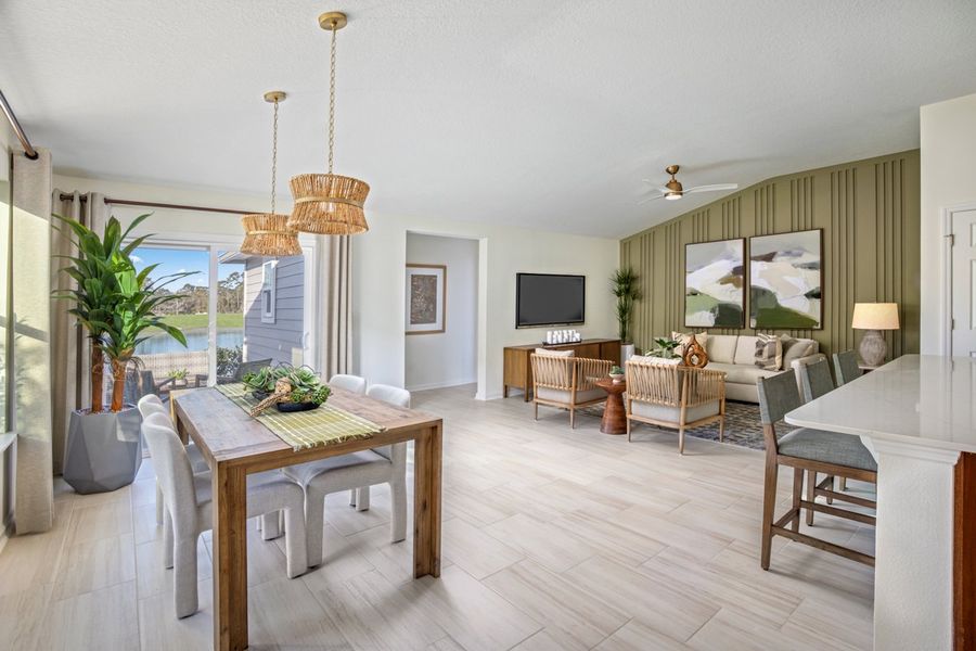 Representative furnished interior of a home built from the 1638 Modeled by KB Home in Maplewood, St. Augustine (Image 4).