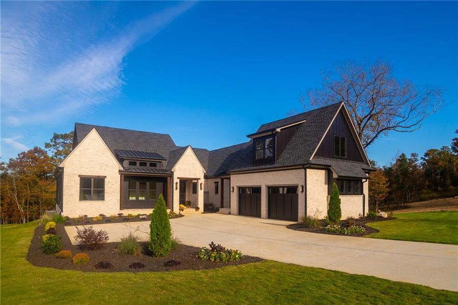 Front exterior of a new home in , Taylorsville, GA, highlighting curb appeal (Image 36). Front exterior of a new home in , Taylorsville, GA, highlighting curb appeal (Image 36).