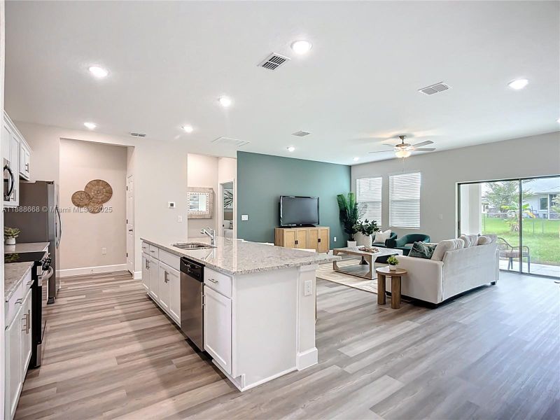 Furnished interior view inside a new home in , North Port (Image 6).