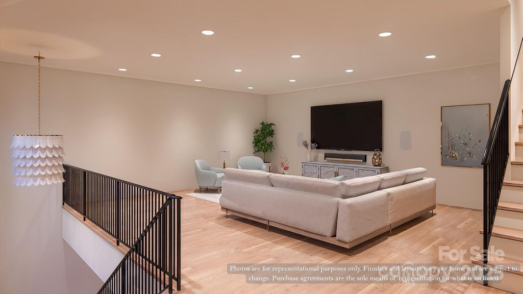 Furnished interior view inside a new home in , Charlotte (Image 8).