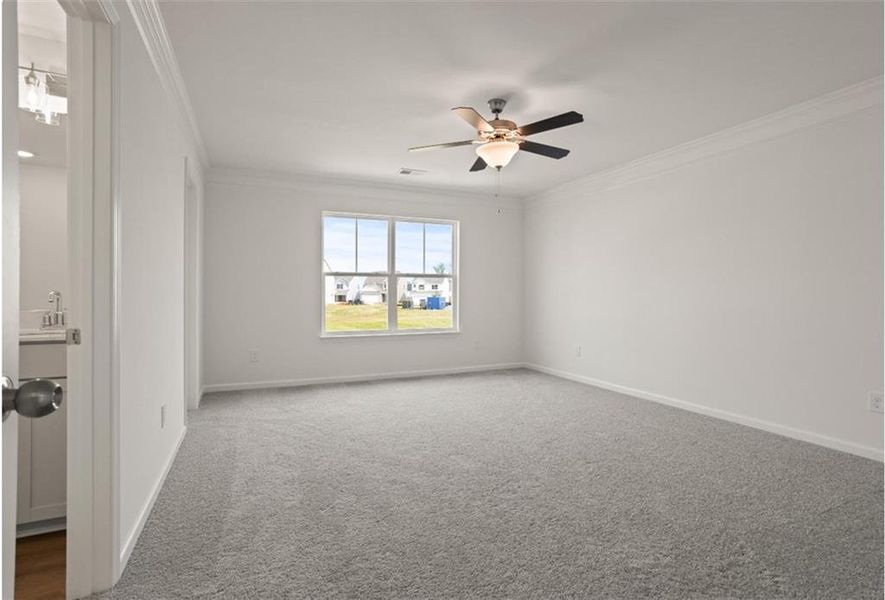 Spacious, unfurnished interior of a new home in Villas at Dawsonville, Dawsonville (Image 19). Spacious, unfurnished interior of a new home in Villas at Dawsonville, Dawsonville (Image 19).