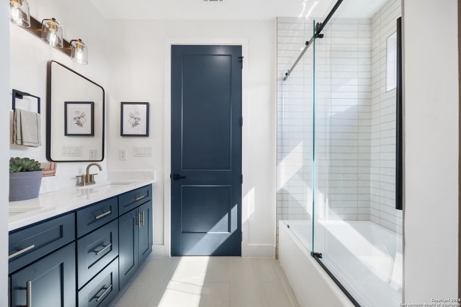 Furnished interior view inside a new home in , San Antonio (Image 9). Furnished interior view inside a new home in , San Antonio (Image 9).