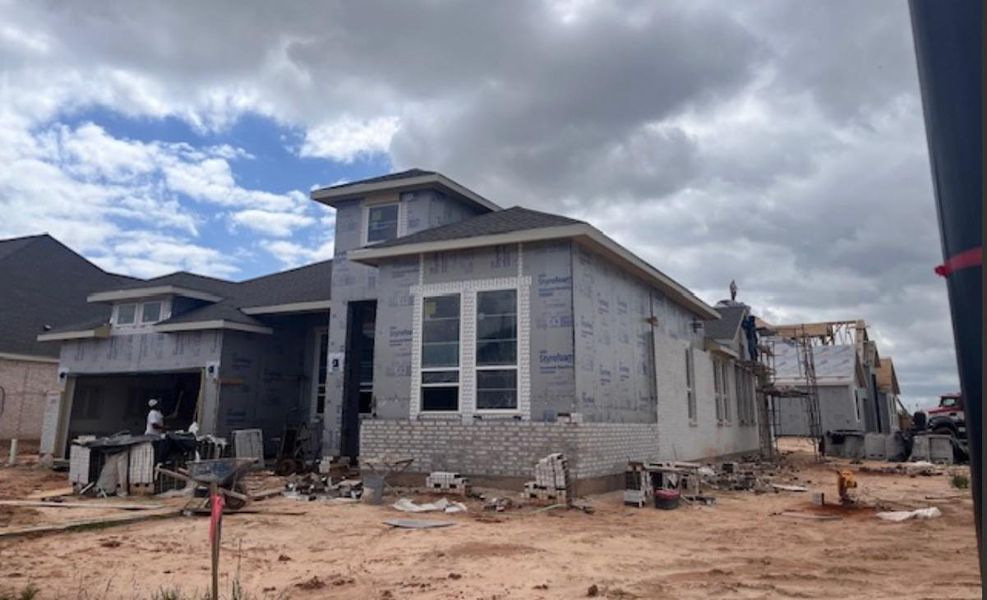 In-progress construction of a new home in , Katy, TX (Image 10).