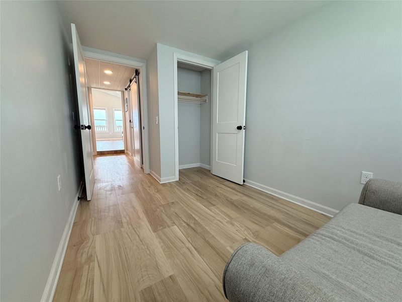 Guest room/ potential office or both including closet. Guest room/ potential office or both including closet.