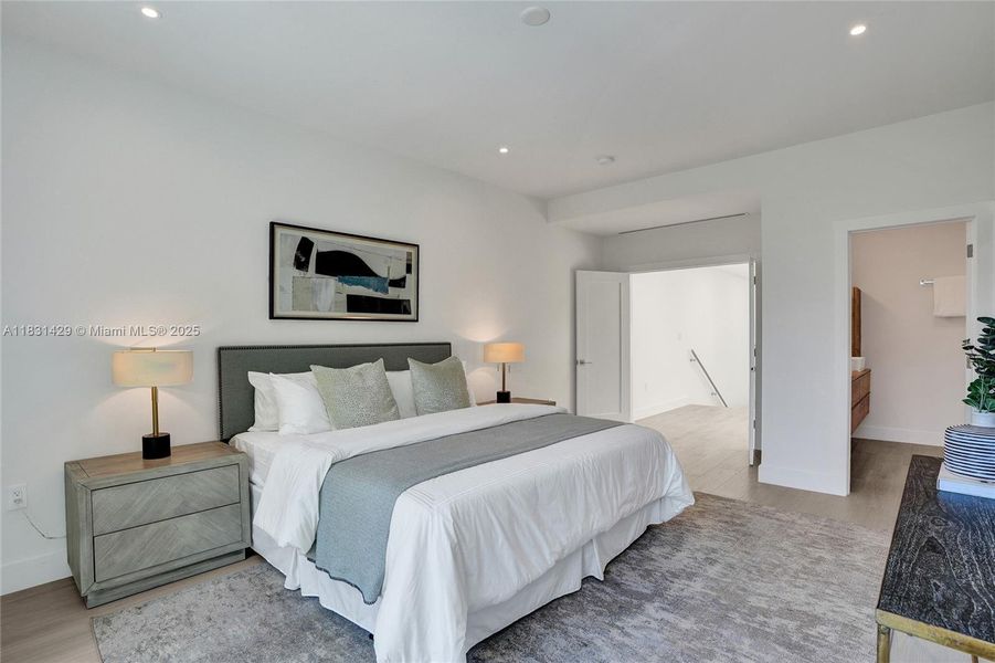 Furnished interior view inside a new home in , Miami (Image 26).