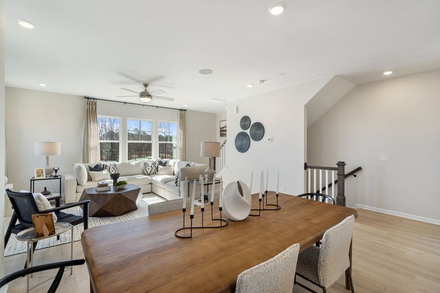 Furnished interior view inside a new home in Silverstone, Knightdale (Image 11).