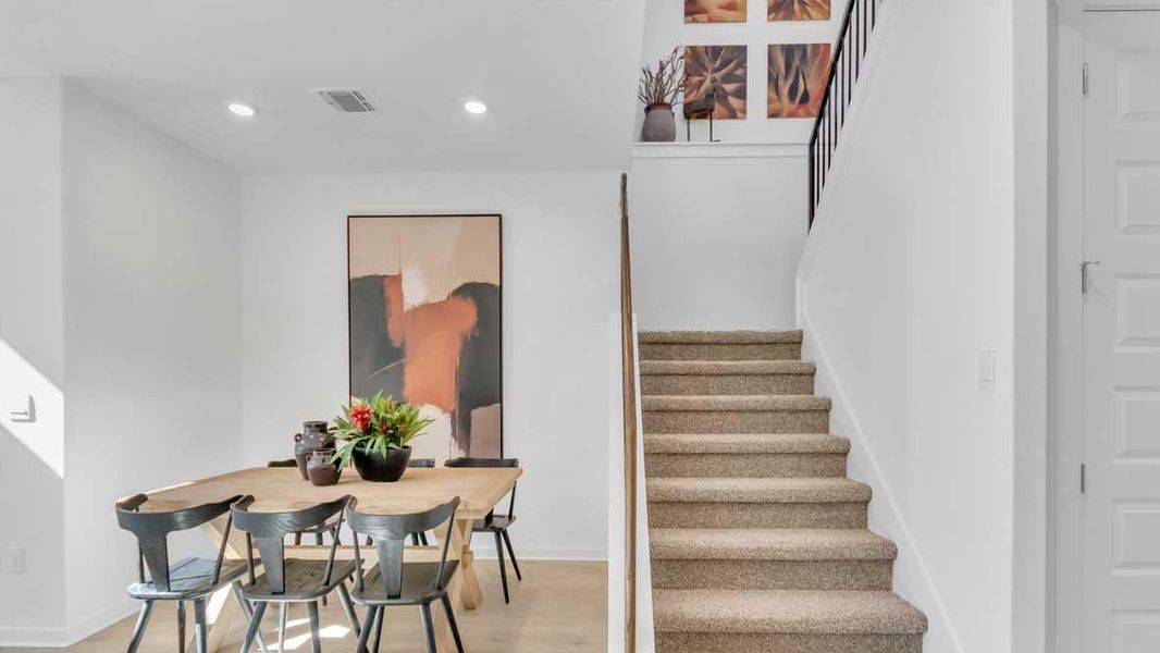 Furnished interior view inside a new home in Rosenbusch Ranch, Leander (Image 6).