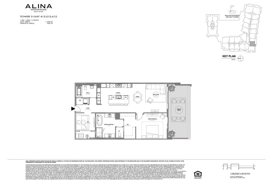 2D floor plan layout of this home in , Boca Raton, FL (Image 6).
