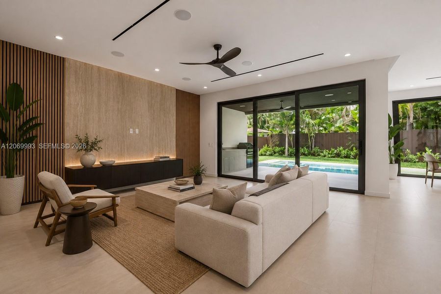 Furnished interior view inside a new home in , Fort Lauderdale (Image 6).