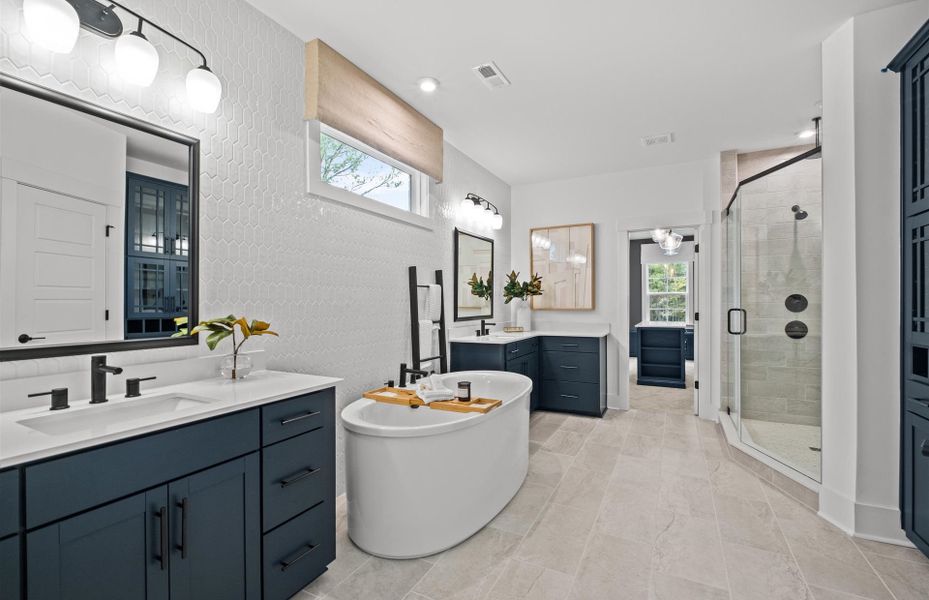 Furnished interior view inside a new home in Olmsted, Huntersville (Image 41). Furnished interior view inside a new home in Olmsted, Huntersville (Image 41).