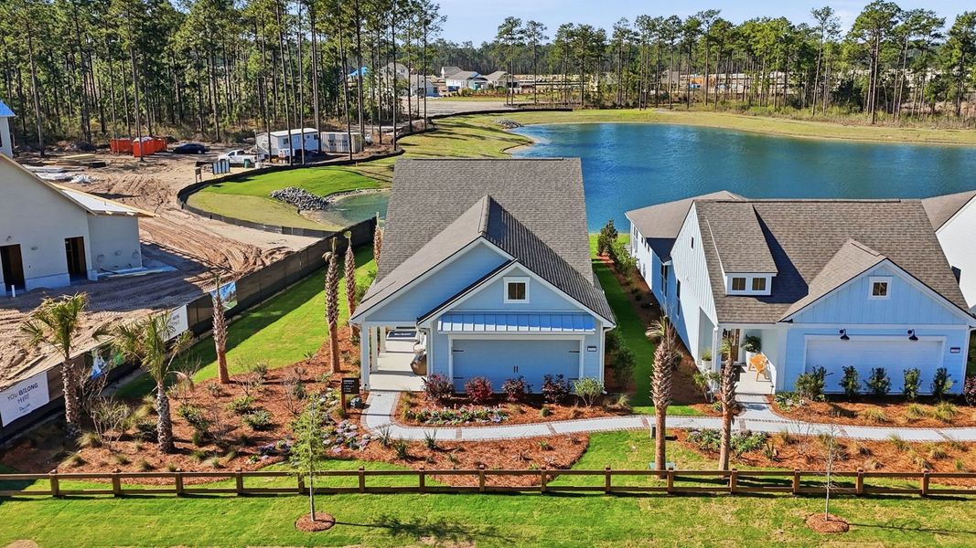 Representative exterior photo of a completed home built from the Compass by Del Webb in Del Webb Point Hope, Charleston, SC (Image 21).