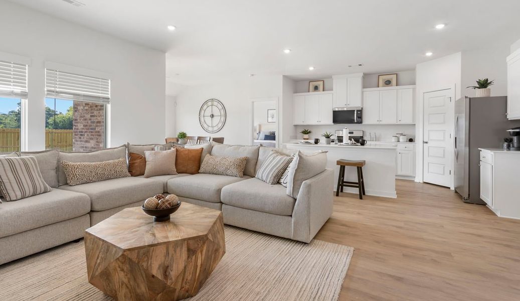 Representative furnished interior of a home built from the Huntsville by D.R. Horton in The Islands, Beech Island (Image 8).