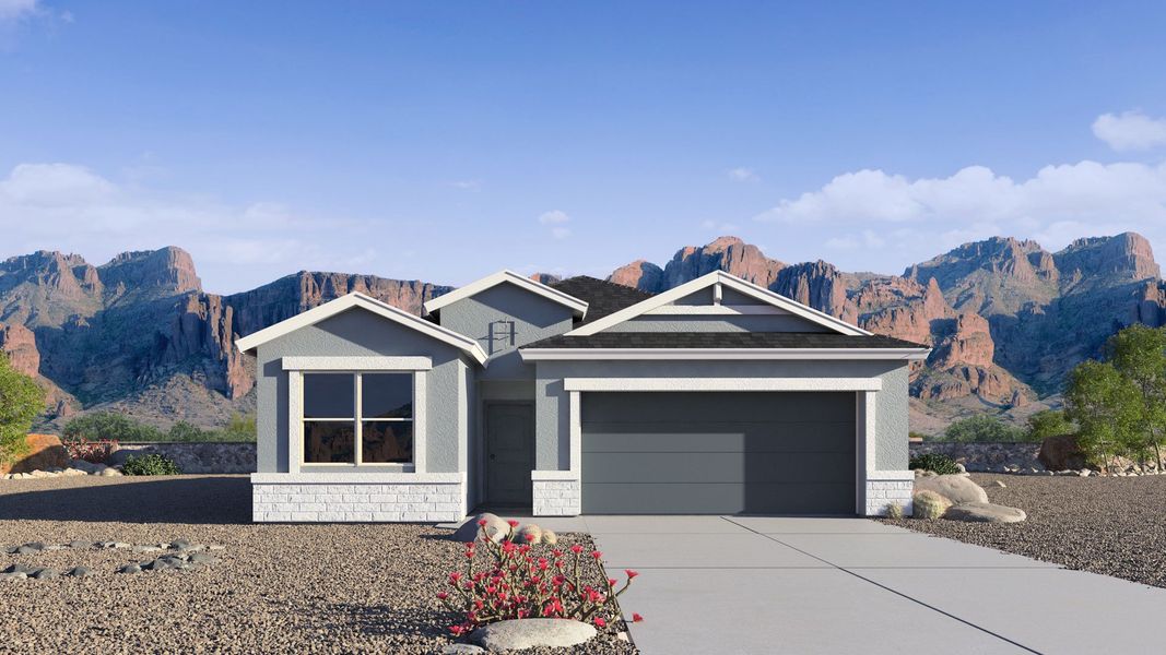 Representative exterior photo of a completed home built from the Easton by D.R. Horton in Quail Ranch, San Tan Valley, AZ (Image 19).