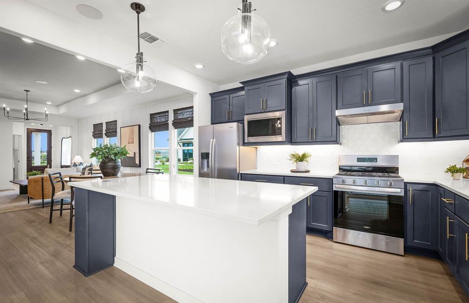Representative furnished interior of a home built from the Compass by Del Webb in Del Webb Austin at Lost Pines, Bastrop (Image 13).