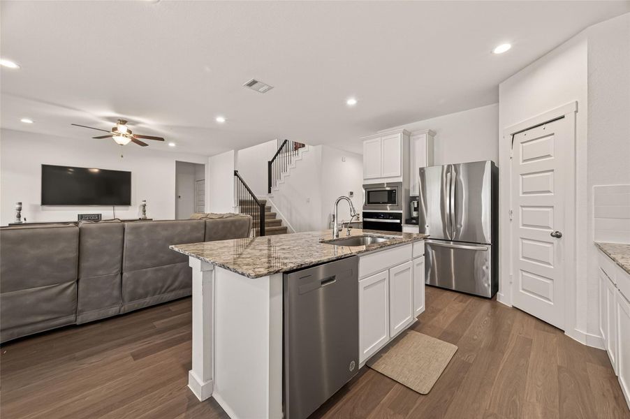 Furnished interior view inside a new home in Westland Ranch 50' Homesites, League City (Image 13).