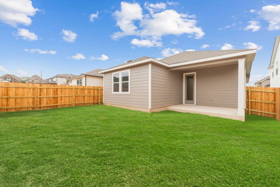 Exterior details and patio area of a home in Veranda Designer, San Antonio (Image 3).