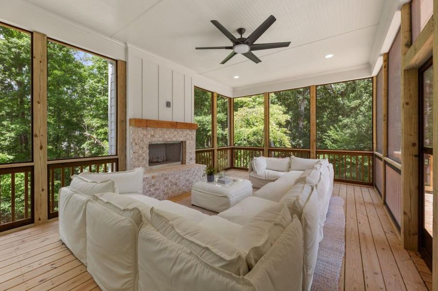 Furnished interior view inside a new home in Arden on Lanier, Cumming (Image 31).