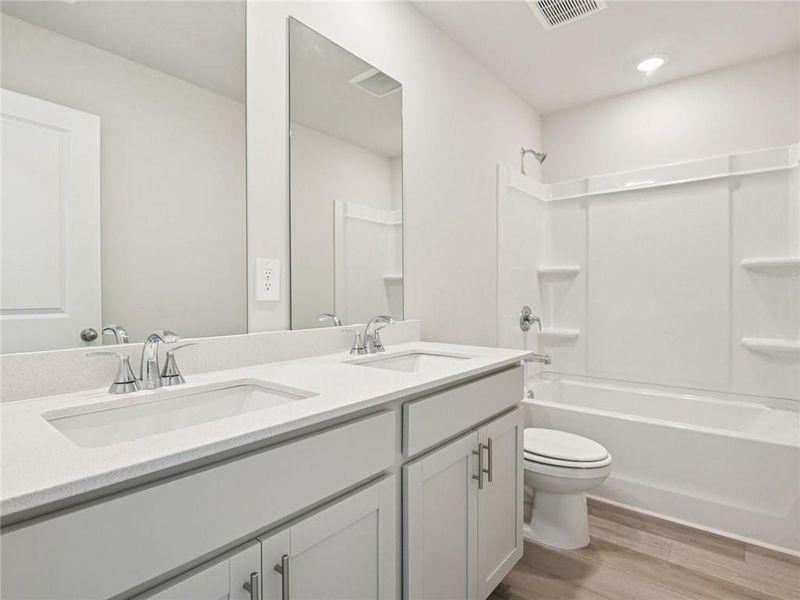 Furnished interior view inside a new home in Preserve at Mountain Creek, Pendergrass (Image 4).