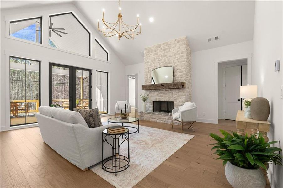 Furnished interior view inside a new home in , Ball Ground (Image 37).