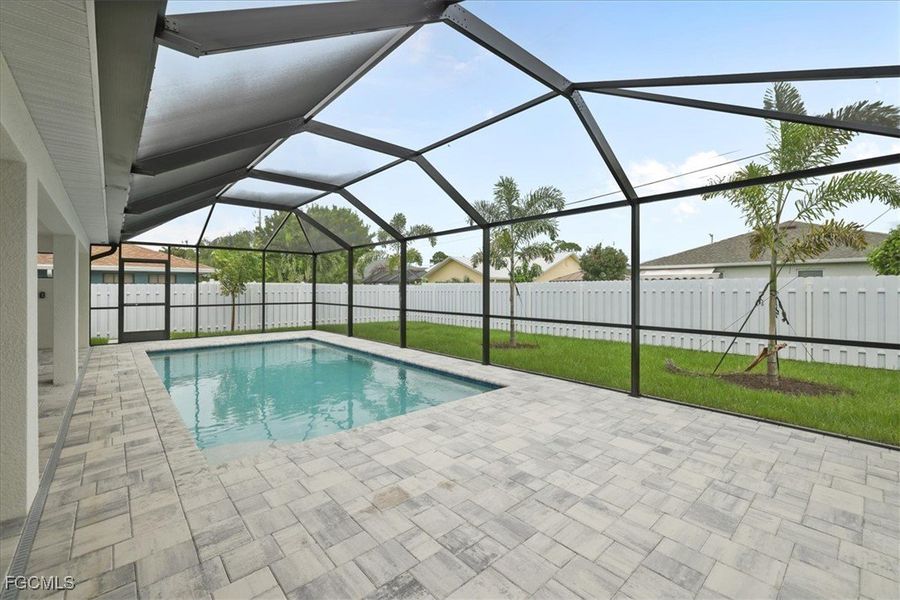 Exterior details and patio area of a home in Cape Coral, Cape Coral (Image 19).