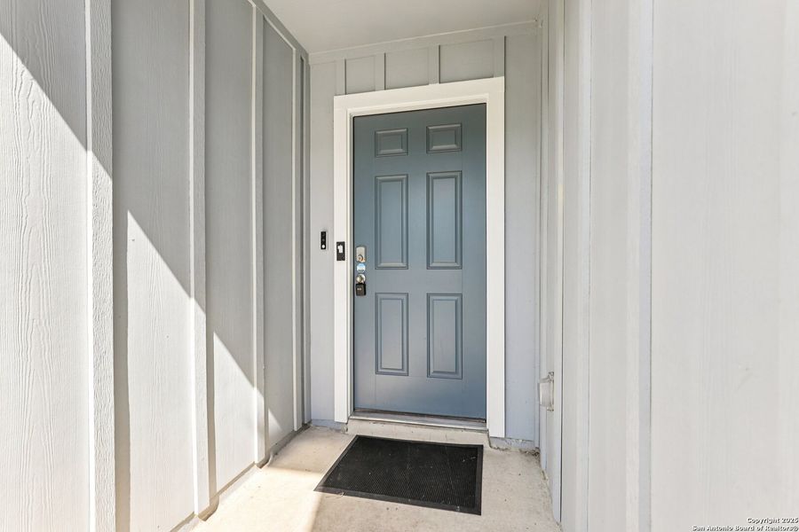 Exterior details and patio area of a home in Solana Ridge, San Antonio (Image 18). Exterior details and patio area of a home in Solana Ridge, San Antonio (Image 18).