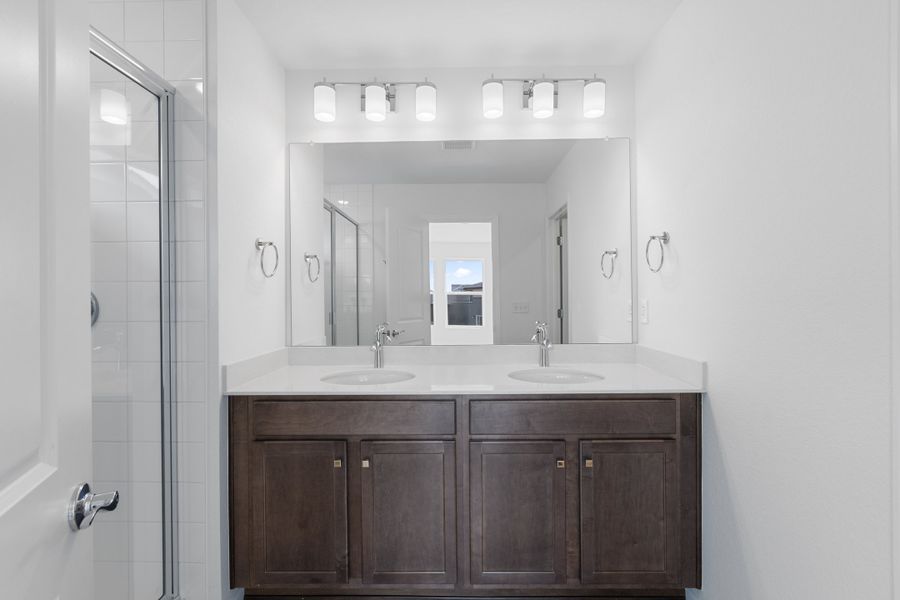 Furnished interior view inside a new home in The Cottages Collection at Ridgeline Vista, Brighton (Image 6).