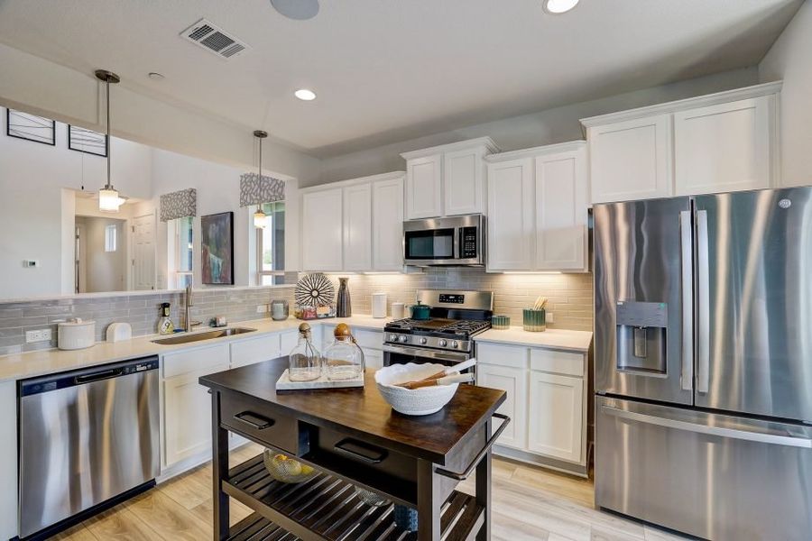 Furnished interior view inside a new home in Avery Centre, Round Rock (Image 12).
