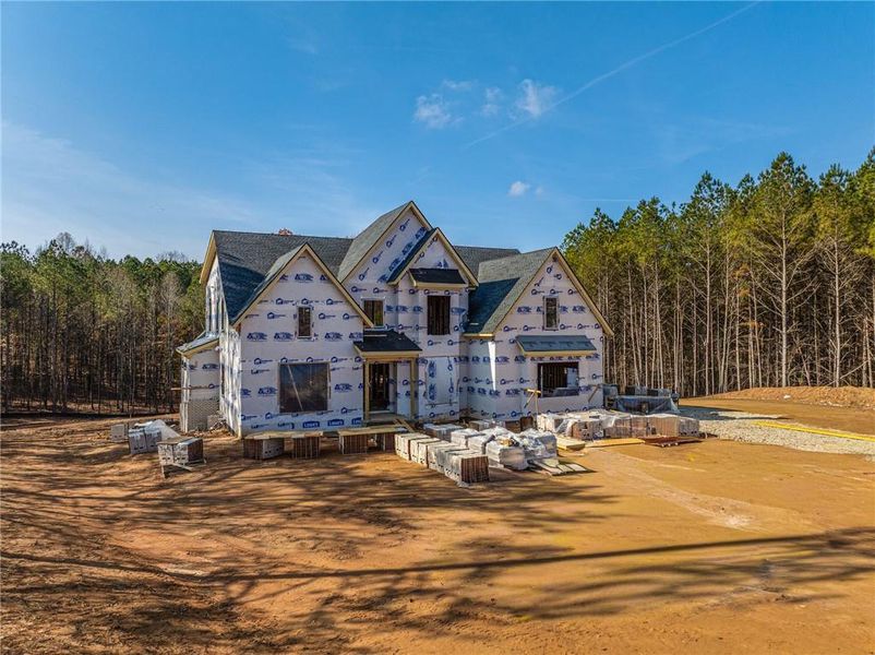In-progress construction of a new home in , Dacula, GA (Image 109).