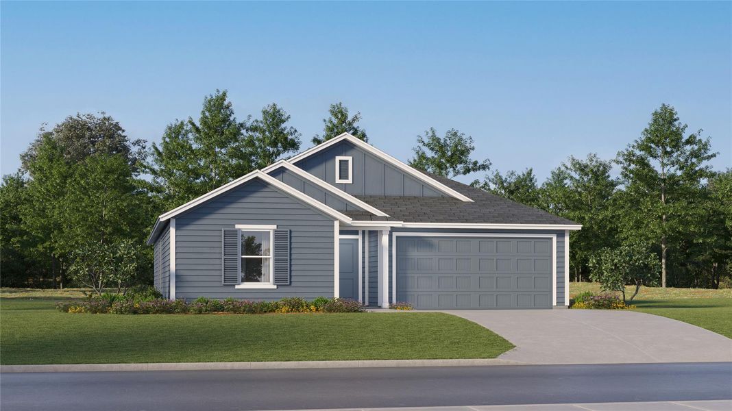 Front exterior of a new home in The Ridge at Knob Creek, Temple, TX, highlighting curb appeal (Image 2).