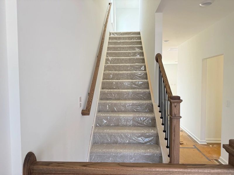 In-progress construction of a new home in Rowland's Grant, Fuquay Varina, NC (Image 13).