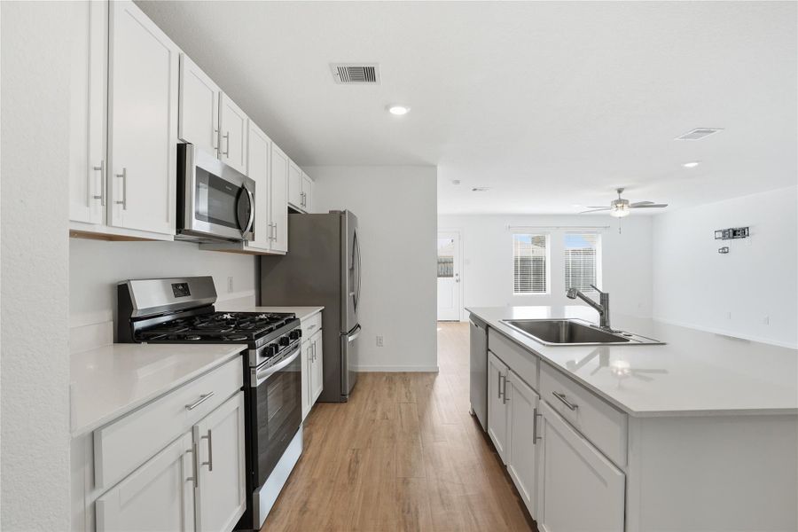 Furnished interior view inside a new home in Sterling Point at Baytown Crossings: Watermill Collection, Baytown (Image 9).