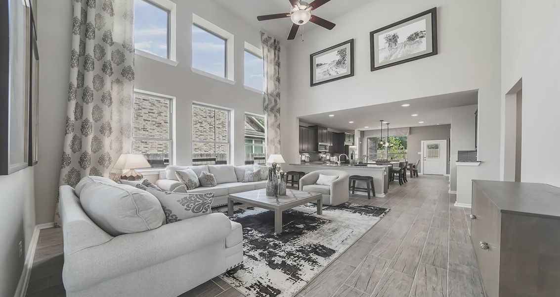 Representative furnished interior of a home built from the Durham by Chesmar Homes in Wood Leaf Reserve, Tomball (Image 5).