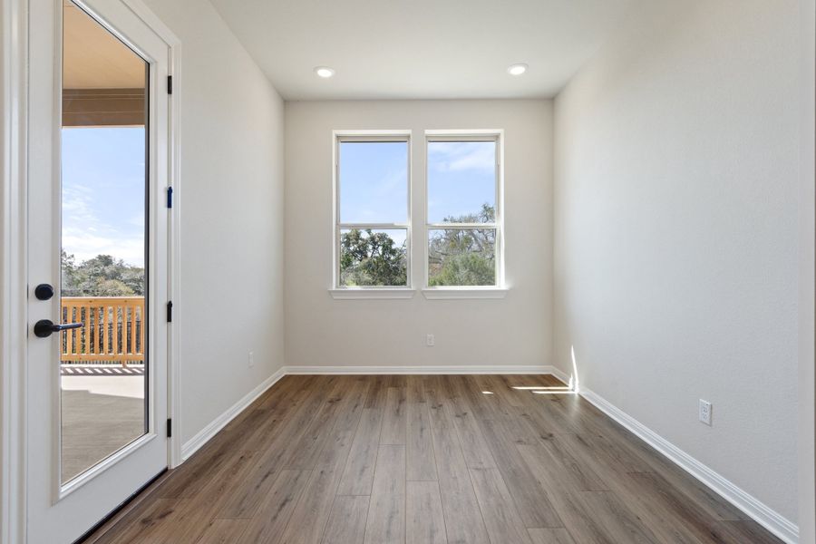 Representative unfurnished interior of a home built from the Sawgrass by Ashton Woods in Berry Creek Highlands, Georgetown (Image 33). Representative unfurnished interior of a home built from the Sawgrass by Ashton Woods in Berry Creek Highlands, Georgetown (Image 33).