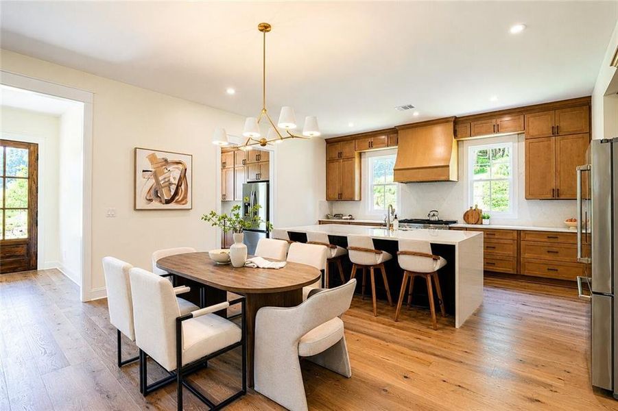 Furnished interior view inside a new home in , Dacula (Image 10).
