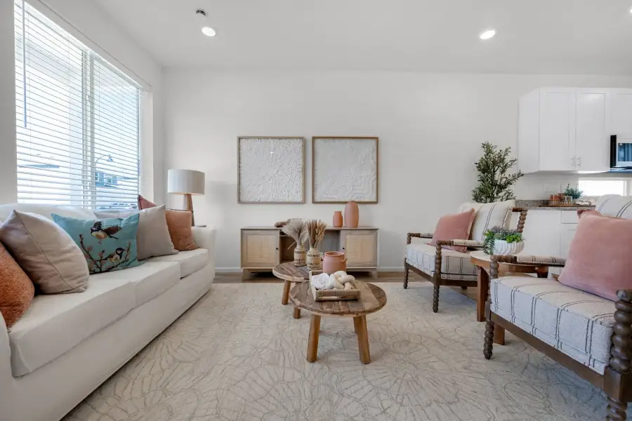 Furnished interior view inside a new home in Banning Lewis Ranch, Colorado Springs (Image 12). Furnished interior view inside a new home in Banning Lewis Ranch, Colorado Springs (Image 12).