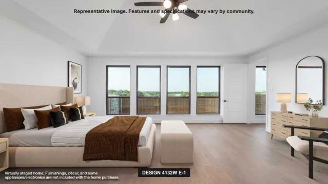 Furnished interior view inside a new home in Lakes of Cane Island, Katy (Image 3).
