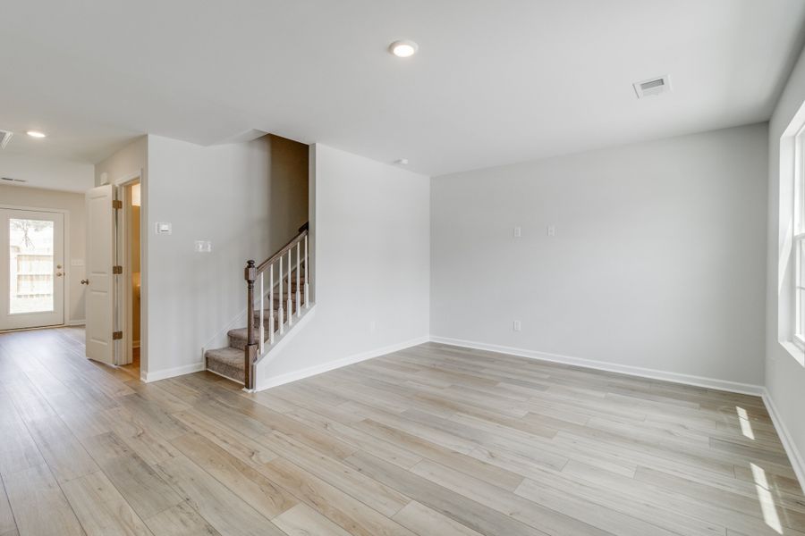 Spacious, unfurnished interior of a new home in Astoria, Columbia (Image 13). Spacious, unfurnished interior of a new home in Astoria, Columbia (Image 13).