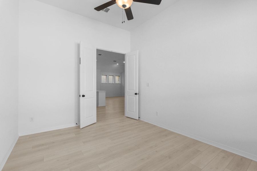 French doors in Study