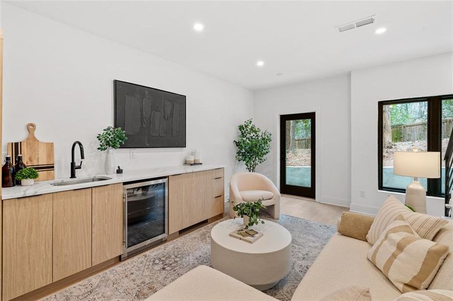 Furnished interior view inside a new home in , Atlanta (Image 14).