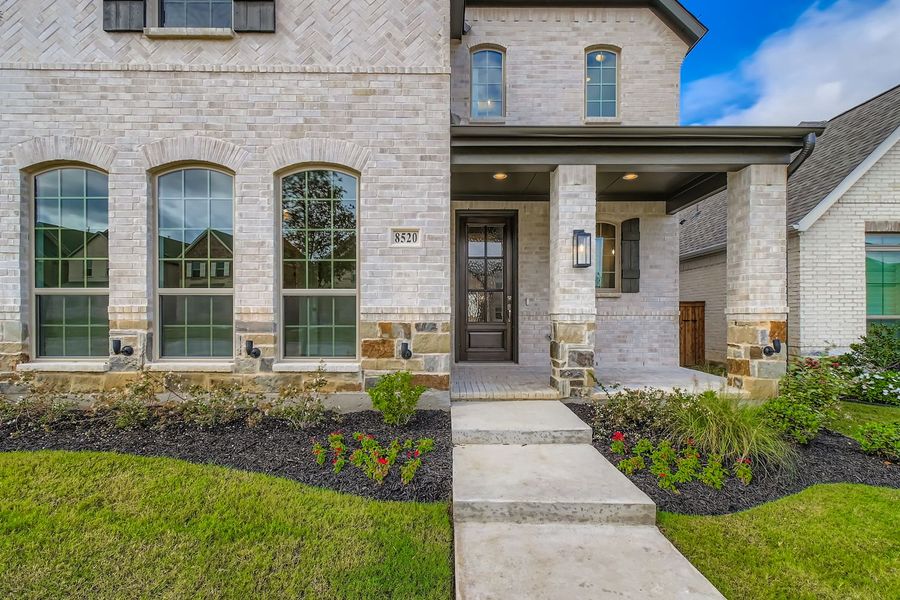 Exterior details and patio area of a home in The Tribute - Westbury 41s, The Colony (Image 3). Exterior details and patio area of a home in The Tribute - Westbury 41s, The Colony (Image 3).
