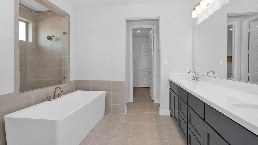 Furnished interior view inside a new home in Grange 60', Katy (Image 5).