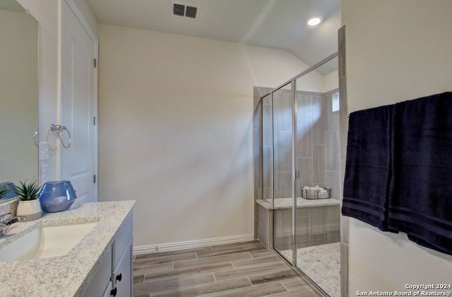 Furnished interior view inside a new home in Casinas at Gruene, New Braunfels (Image 21).