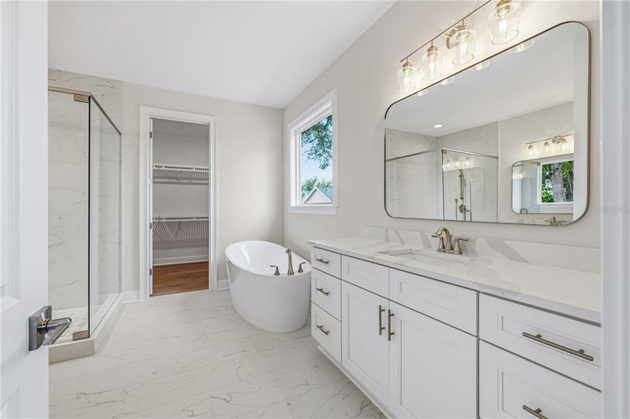Furnished interior view inside a new home in , Tampa (Image 15). Furnished interior view inside a new home in , Tampa (Image 15).