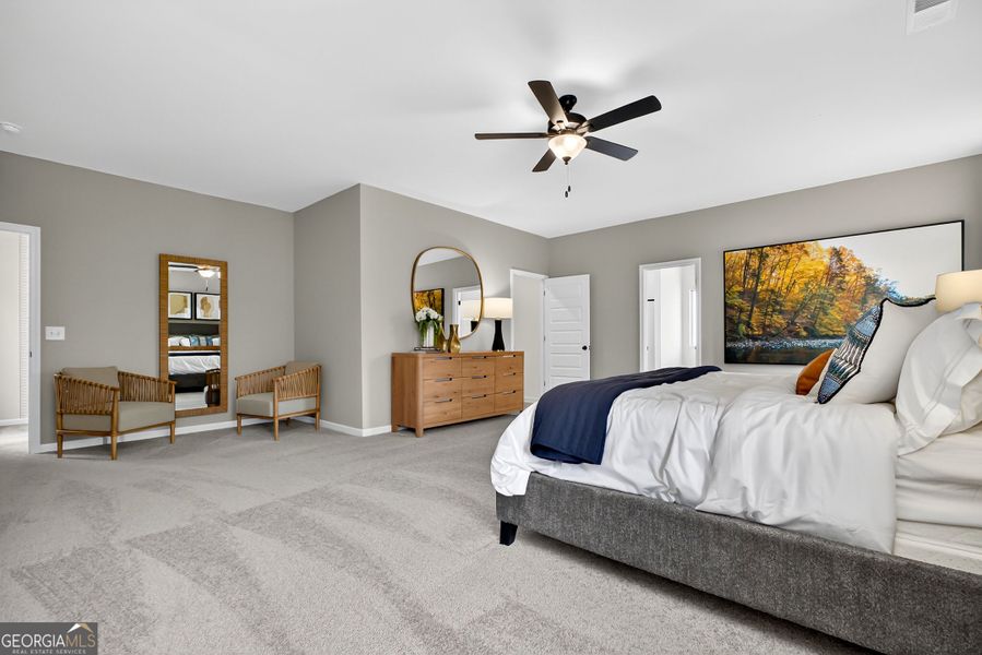 Furnished interior view inside a new home in Bryson Farms, Byron (Image 36).